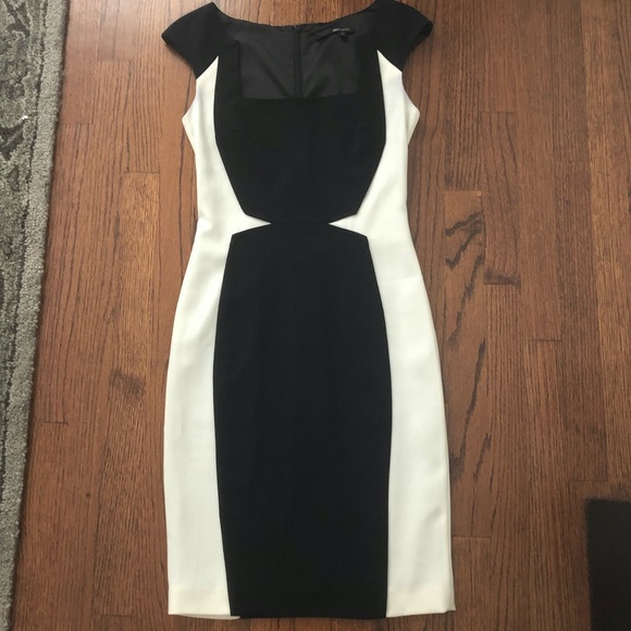 JAYGODFREY color block black & white dress - Picture 2 of 5